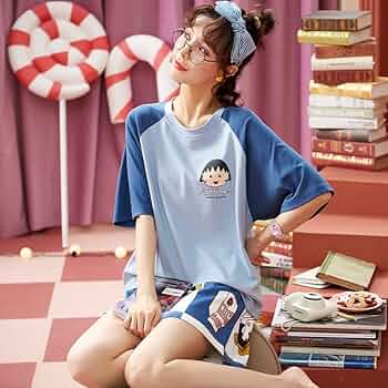 Amazon.co.jp: 女性パジャマセットファッションブルーパッチ